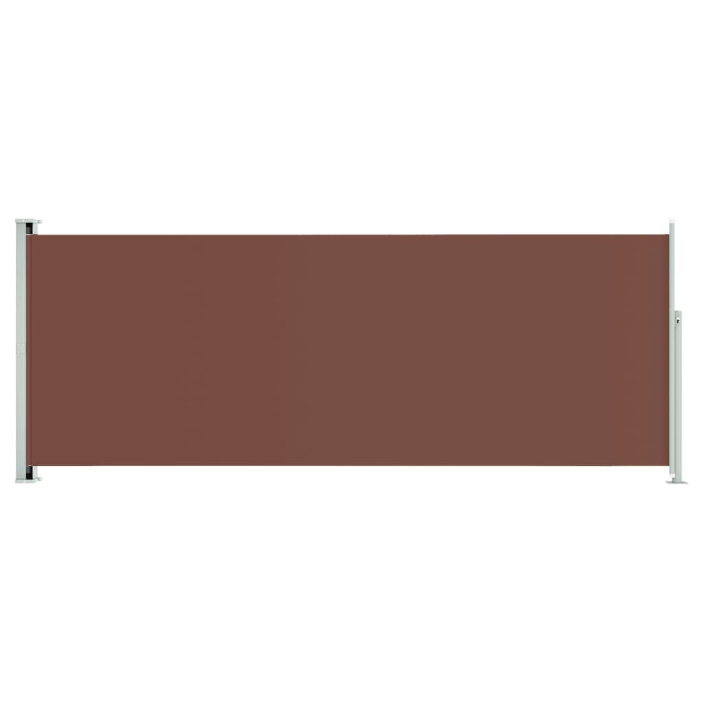 vidaXL barna behúzható oldalsó terasznapellenző 117 x 300 cm