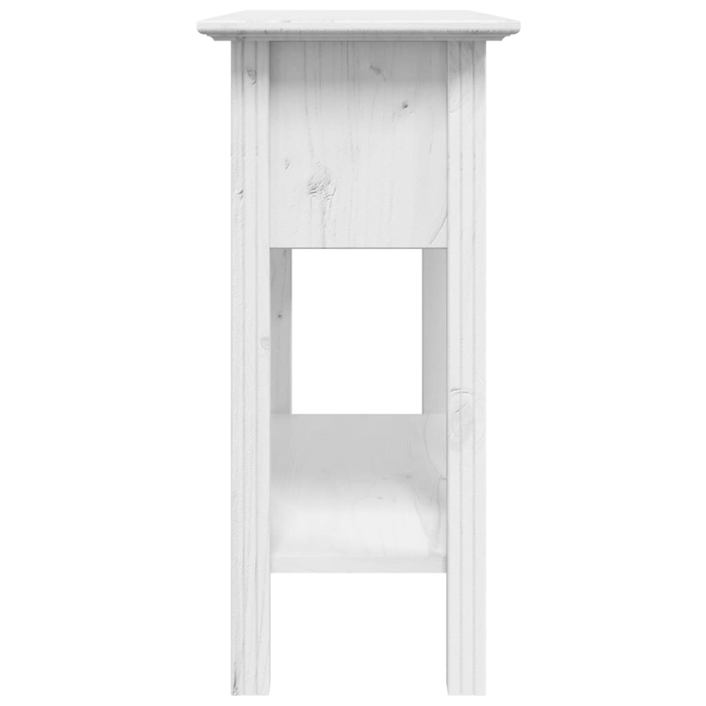 vidaXL BODO fehér tömör fenyőfa tálalóasztal 90x34,5x73 cm