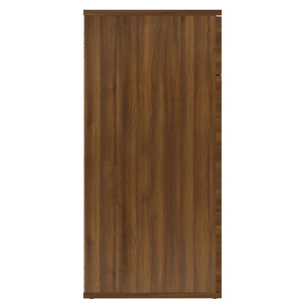 vidaXL barna tölgyszínű szerelt fa tálalószekrény 80x36x75 cm