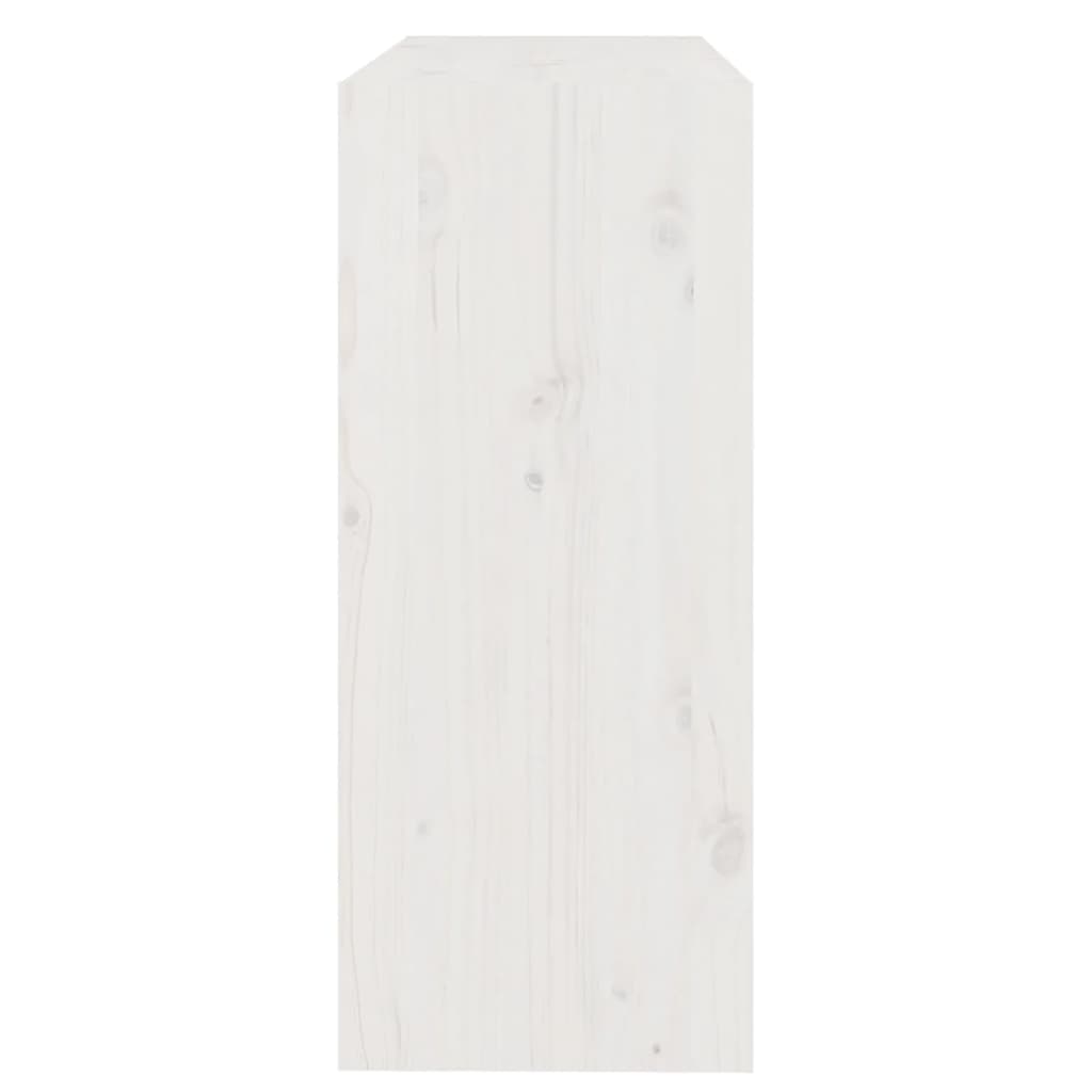 vidaXL fehér tömör fenyőfa könyvszekrény/térelválasztó 80x30x71,5 cm