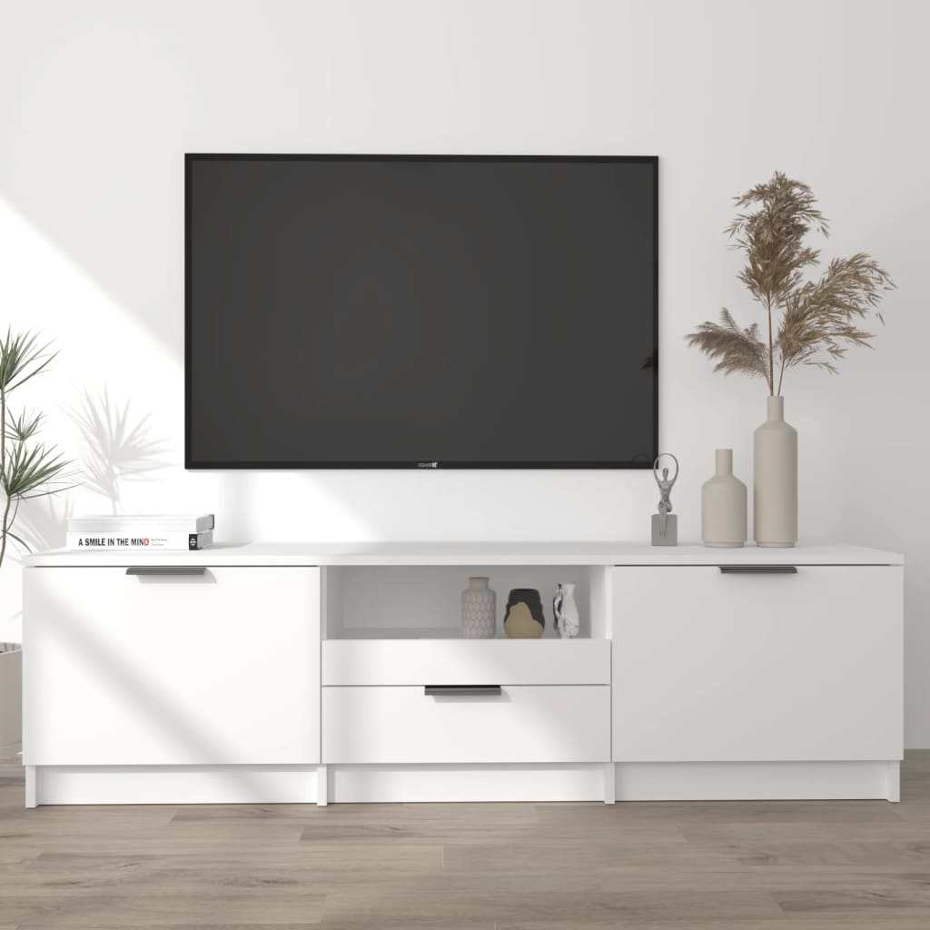 vidaXL fehér szerelt fa TV-szekrény 140 x 35 x 40 cm