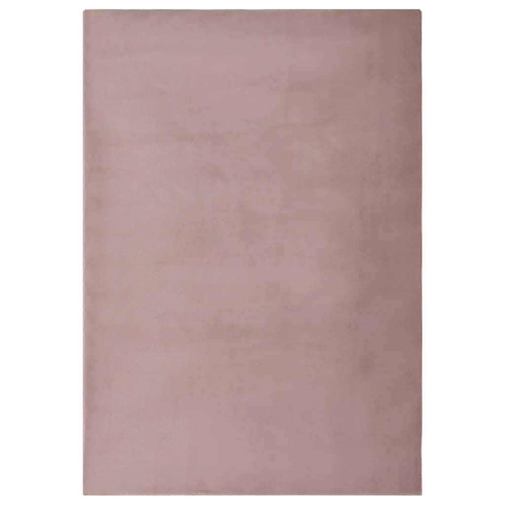 vidaXL fakó-rózsaszín műnyúlszőr szőnyeg 200 x 300 cm