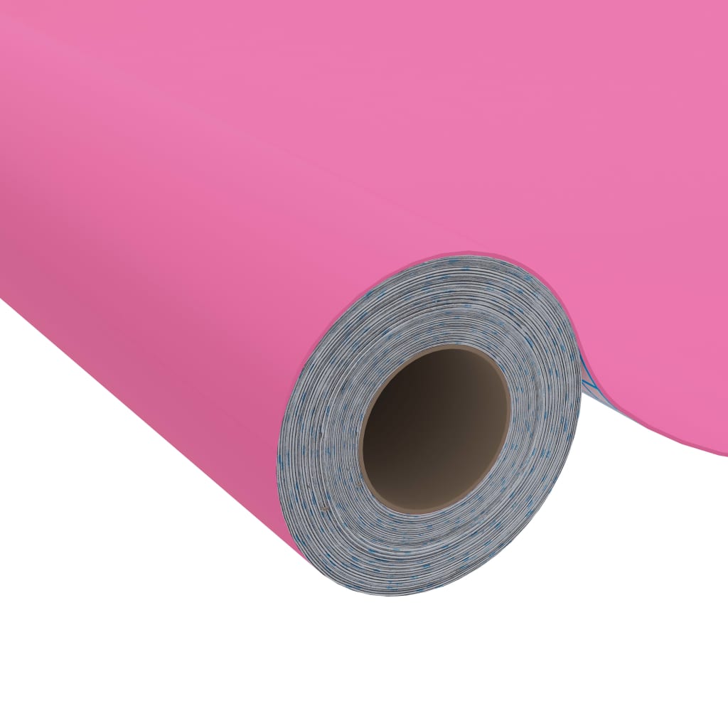 vidaXL magasfényű rózsaszín öntapadó PVC bútorfólia 500 x 90 cm
