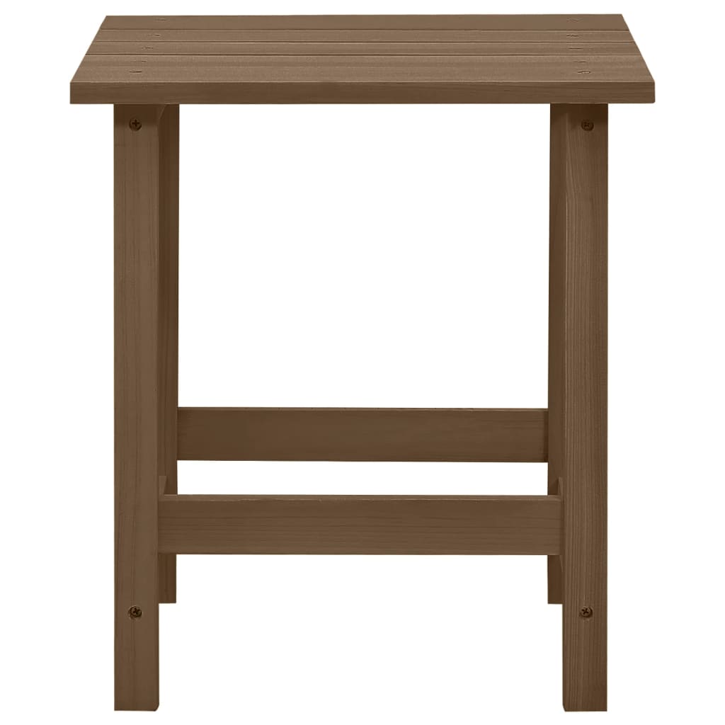 vidaXL barna tömör fenyőfa adirondack szék zsámollyal és asztallal