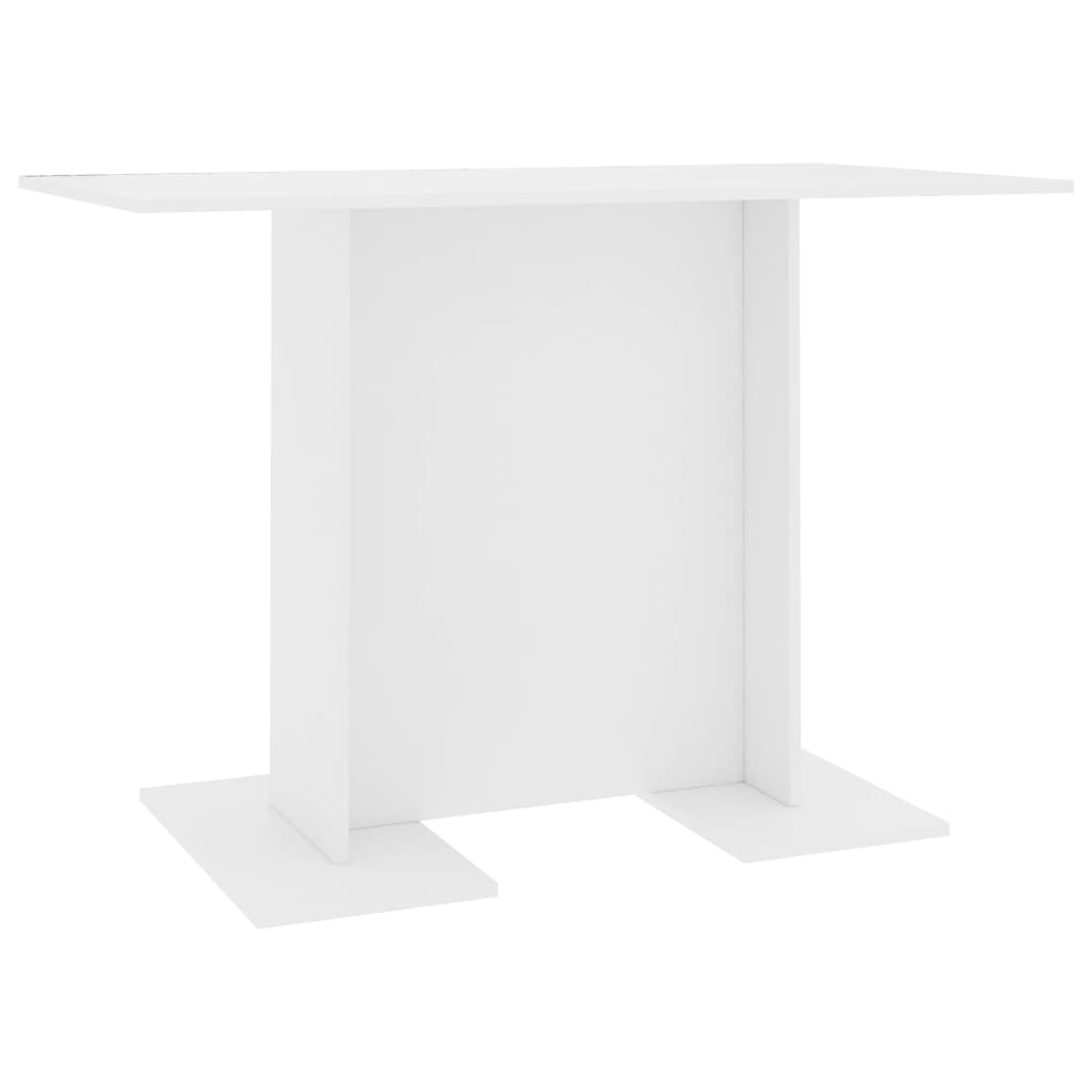vidaXL fehér szerelt fa étkezőasztal 110 x 60 x 75 cm