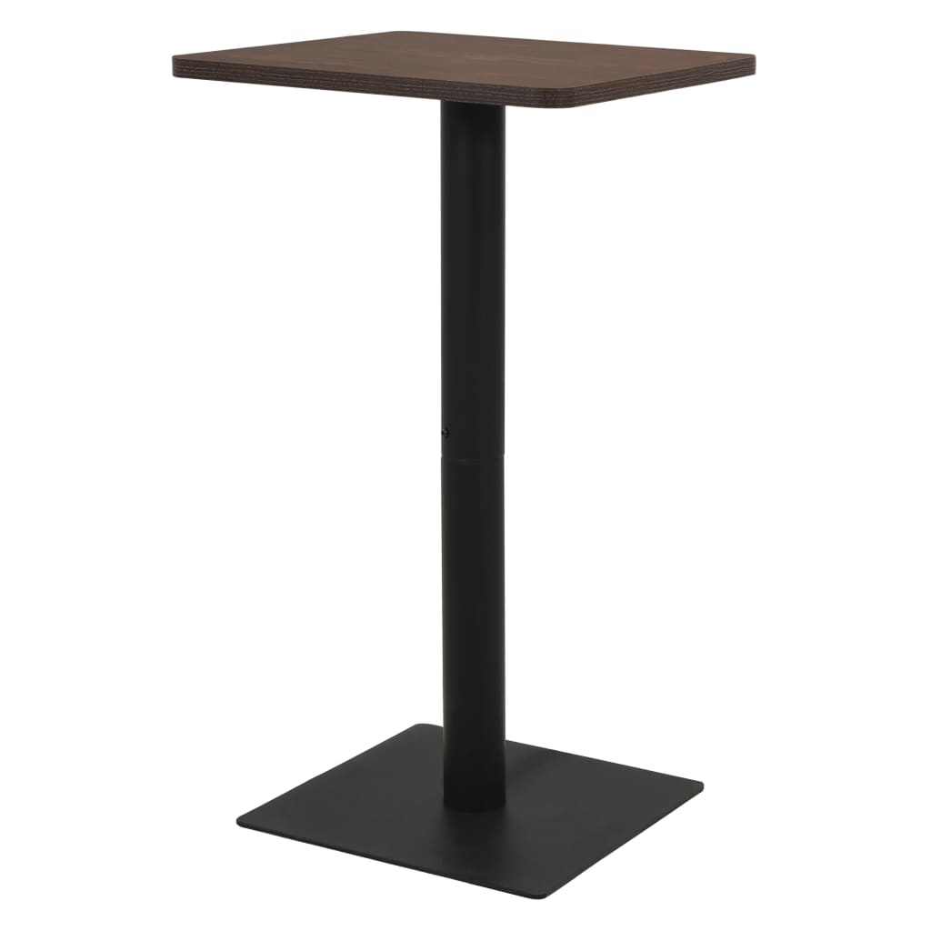 vidaXL sötétbarna bisztróasztal 60 x 60 x 107 cm