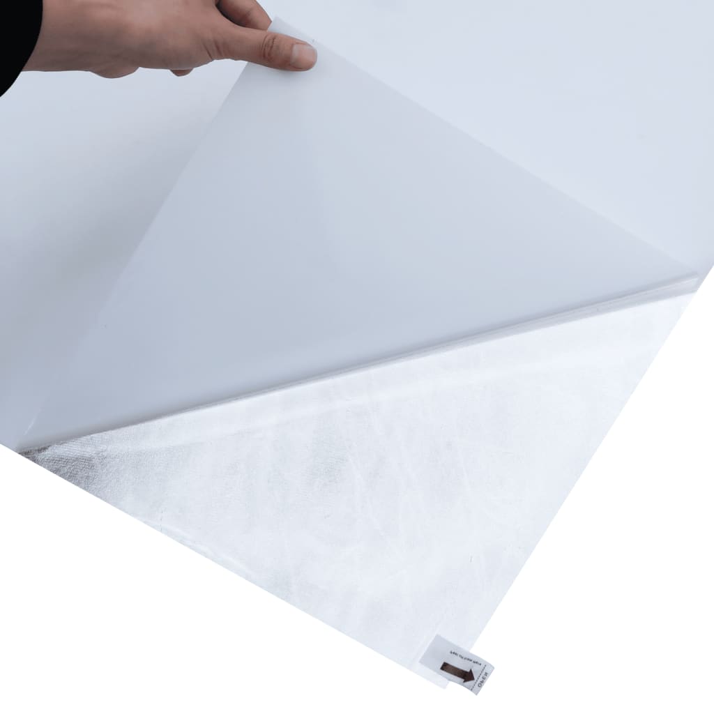vidaXL matt átlátszó fehér PVC statikus ablakfólia 45 x 1000 cm