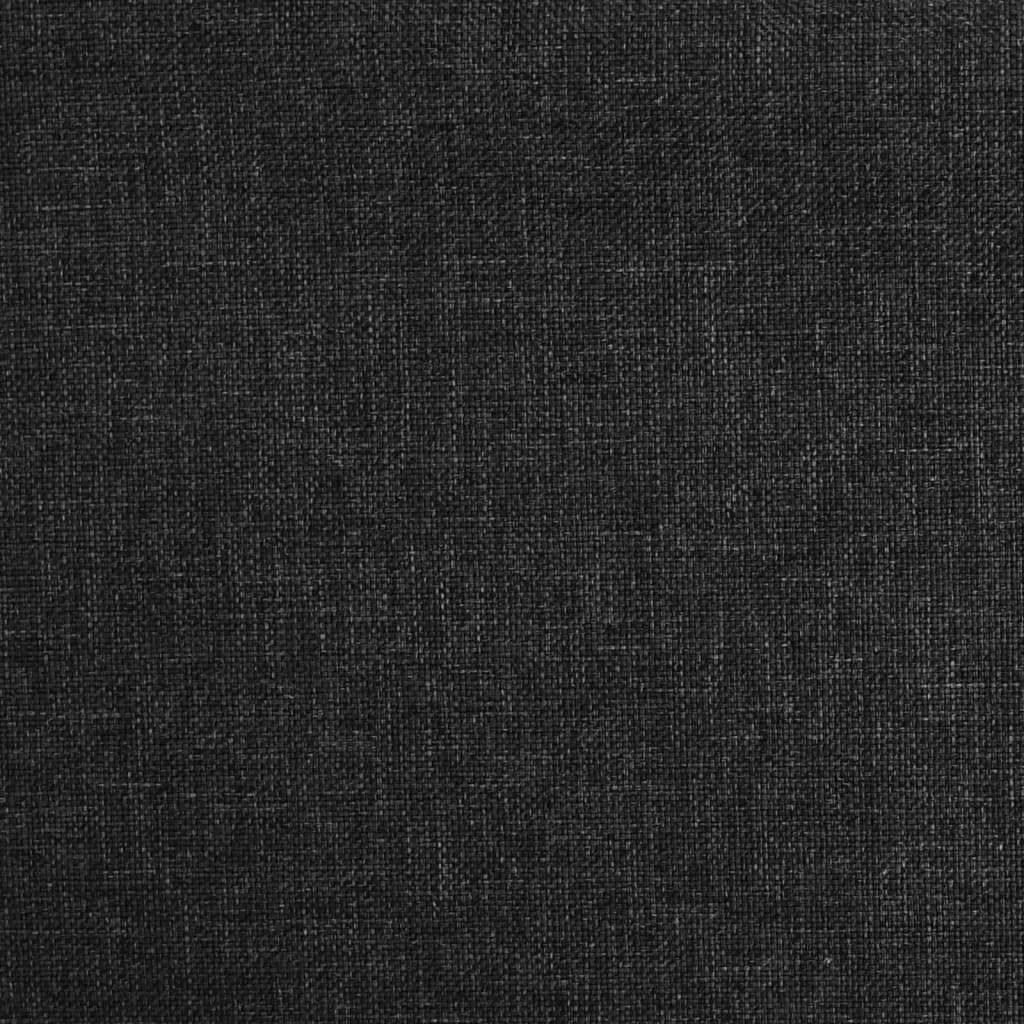 vidaXL kétszemélyes fekete szövet kanapéágy két párnával