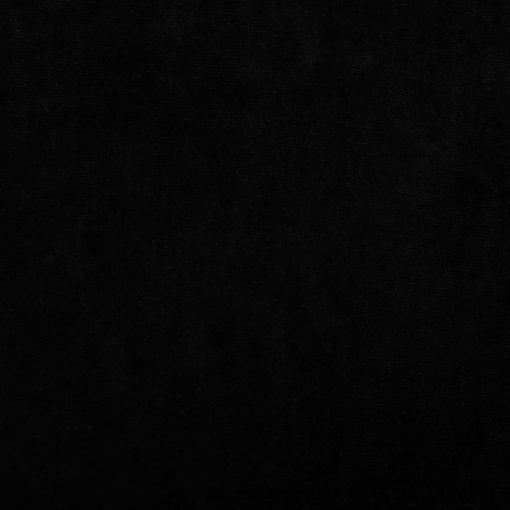 vidaXL fekete bársony kutyaágy 60 x 40 x 30 cm
