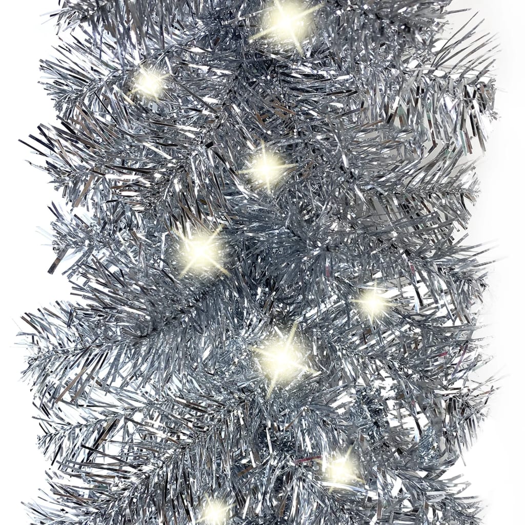 vidaXL ezüstszínű LED-es karácsonyi füzér 10 m