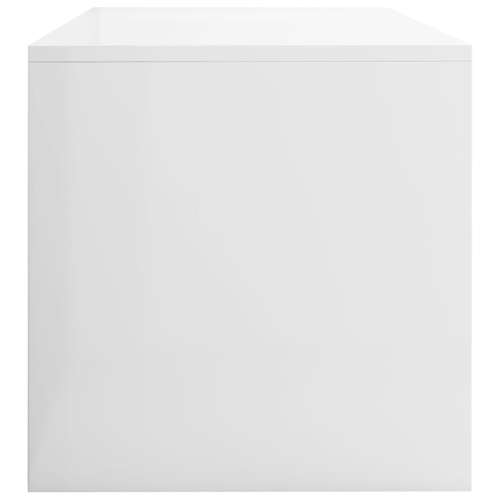 vidaXL magasfényű fehér forgácslap TV-szekrény 100 x 40 x 40 cm