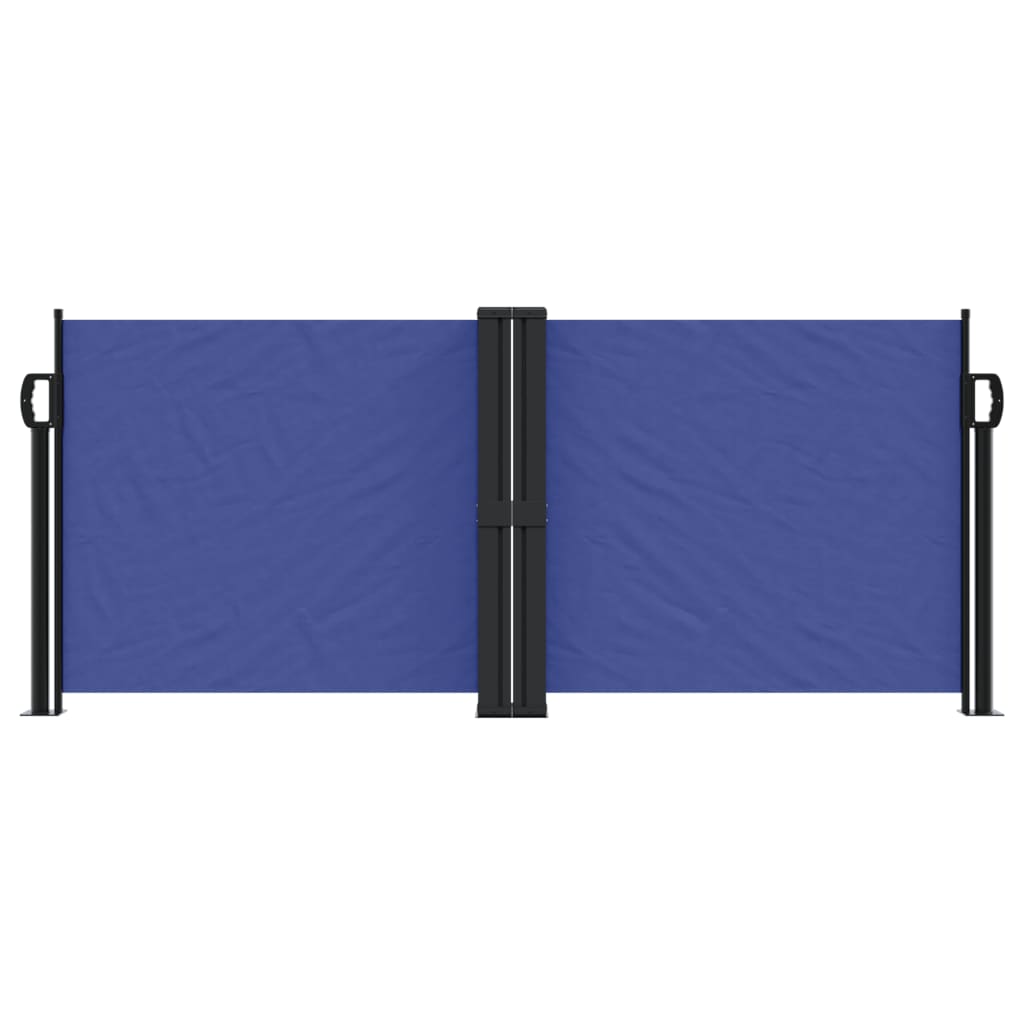 vidaXL kék behúzható oldalsó napellenző 100 x 600 cm
