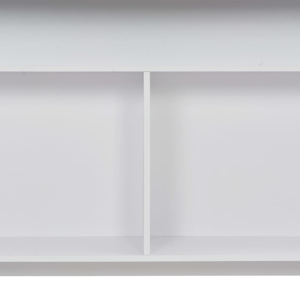 vidaXL fehér bárasztal 2 asztallappal 130 x 40 x 120 cm