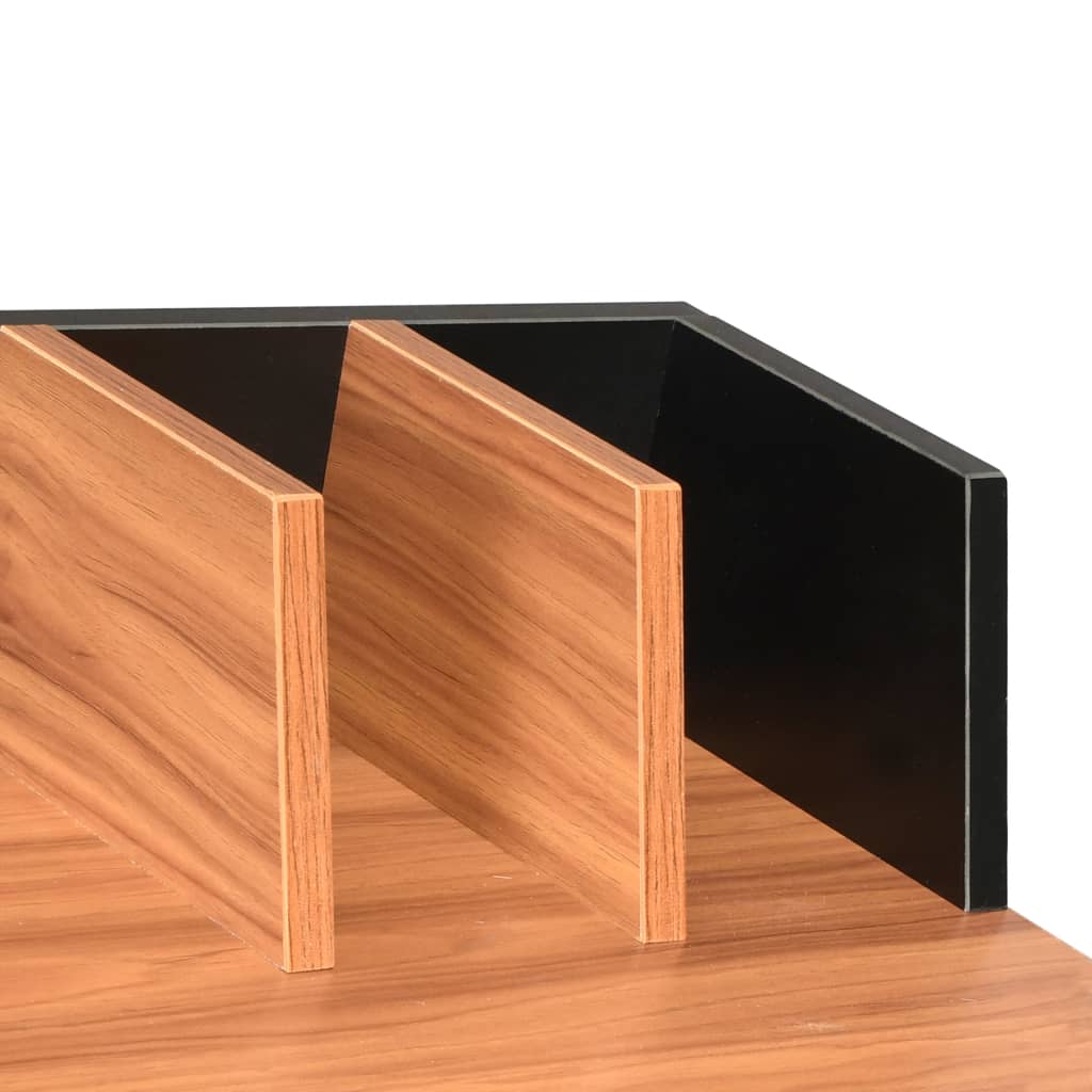 vidaXL fekete és barna íróasztal 80 x 50 x 84 cm