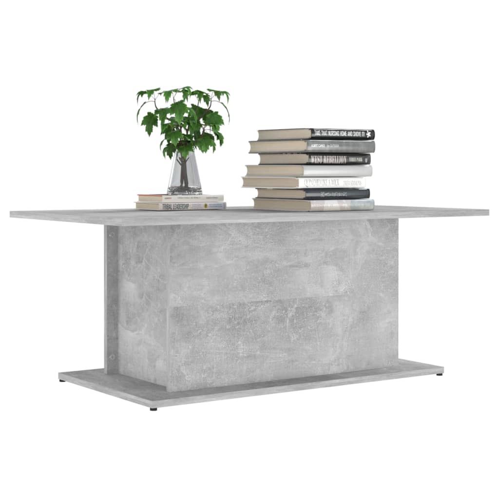 vidaXL betonszürke forgácslap dohányzóasztal 102 x 55,5 x 40 cm