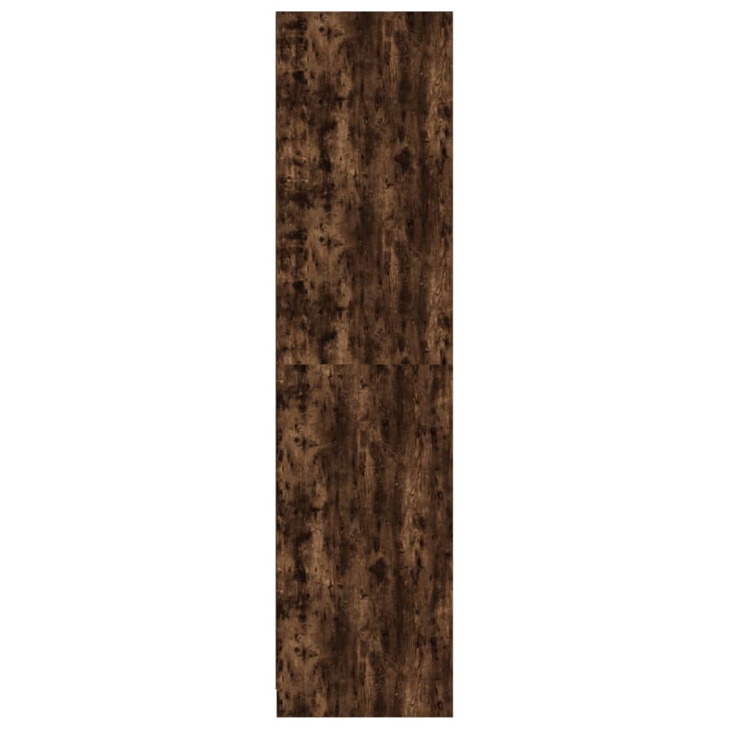 vidaXL füstös tölgy színű szerelt fa ruhásszekrény 100 x 50 x 200 cm