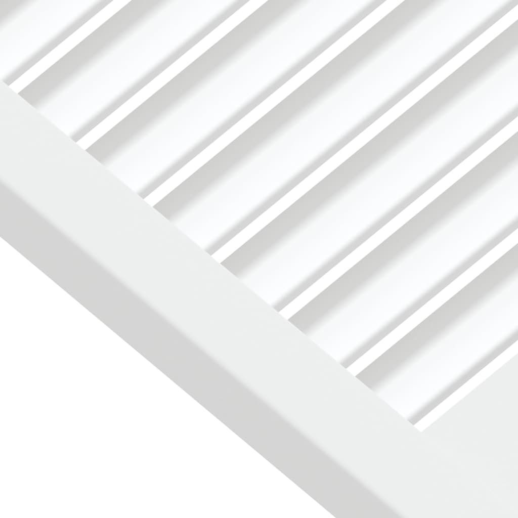 vidaXL 2 db fehér tömör fenyőfa lamellás szekrényajtó 61,5 x 39,4 cm