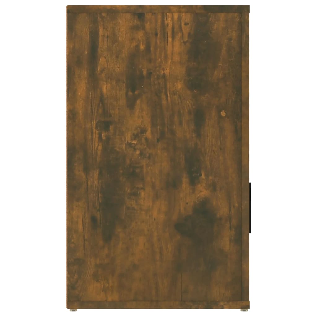 vidaXL füstös tölgyszínű szerelt fa éjjeliszekrény 50 x 36 x 60 cm