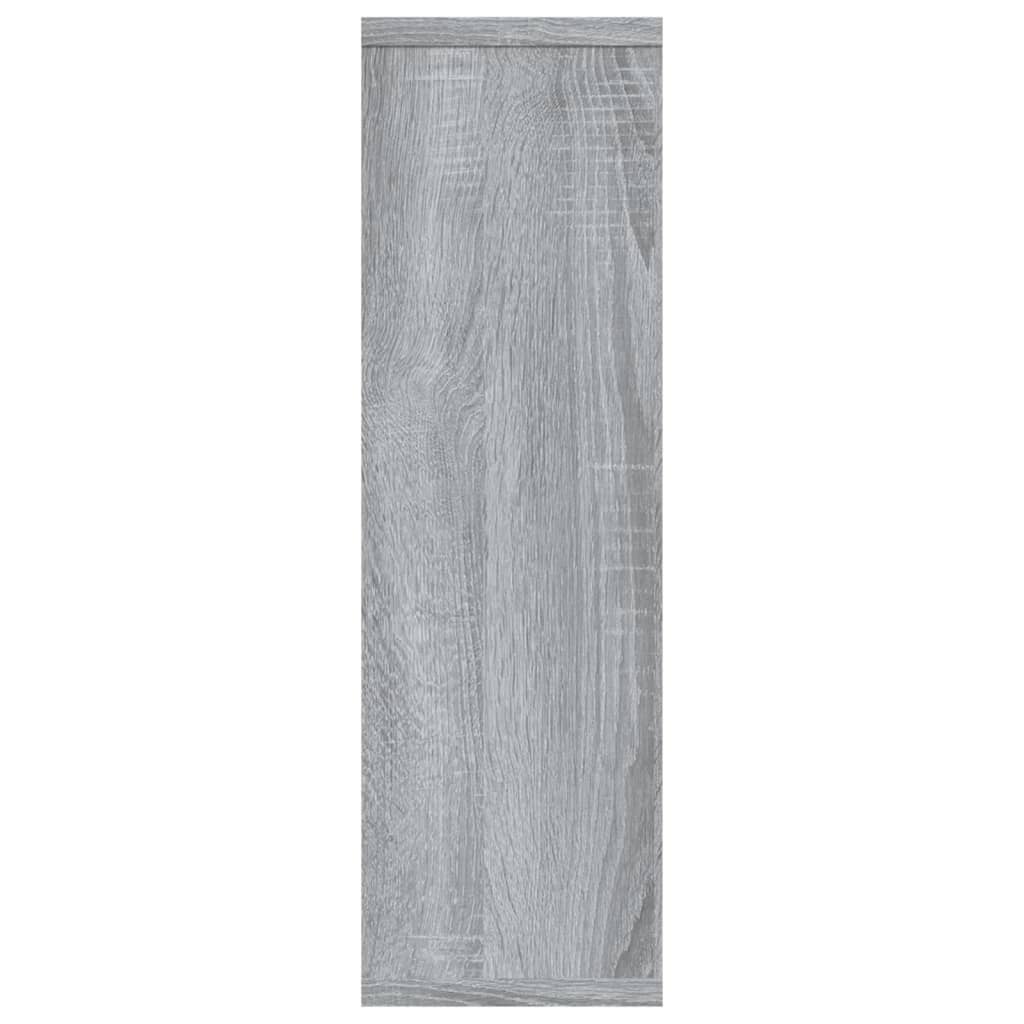 vidaXL szürke sonoma színű szerelt fa fali polc 85x16x52,5 cm