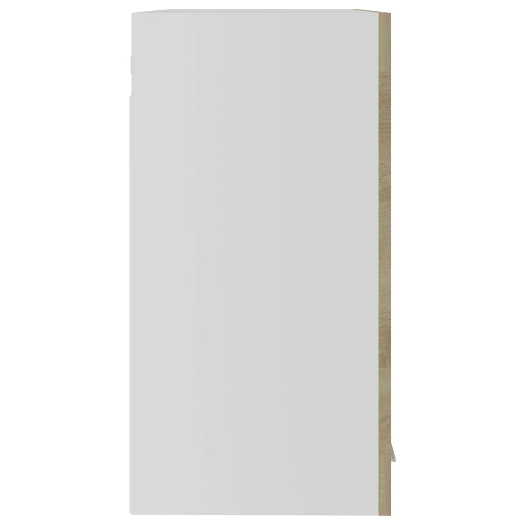 vidaXL sonoma-tölgy színű forgácslap függő üvegszekrény 60x31x60 cm