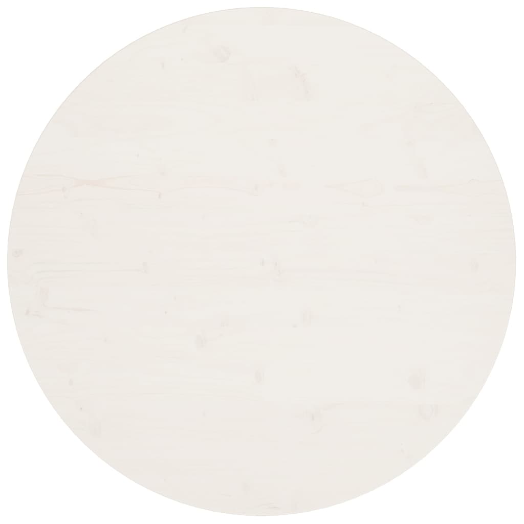 vidaXL fehér tömör fenyőfa asztallap Ø90 x 2,5 cm
