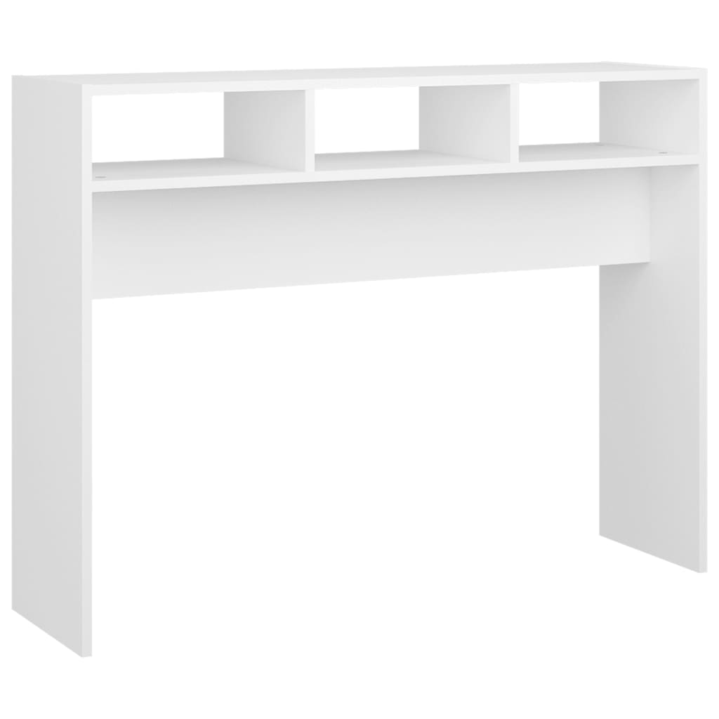 vidaXL fehér forgácslap tálalóasztal 105 x 30 x 80 cm