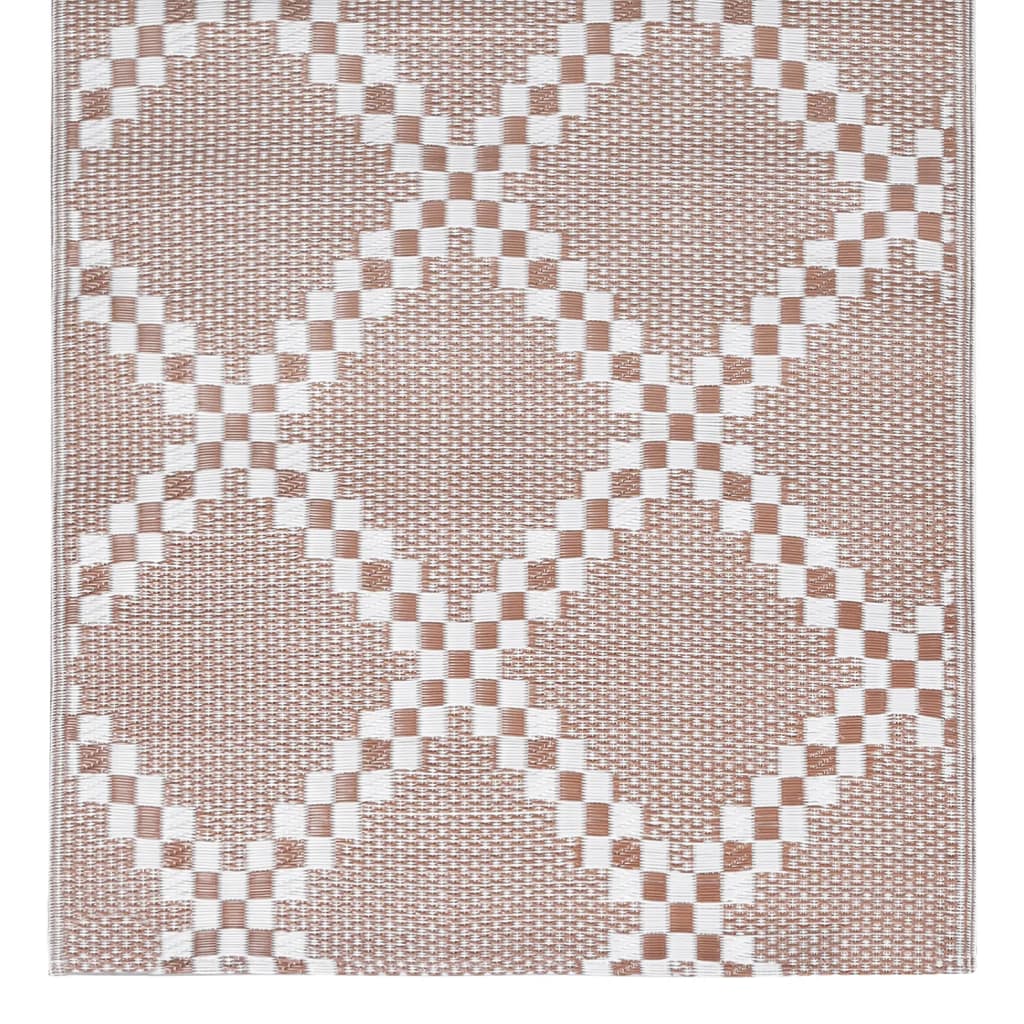 vidaXL barna PP kültéri szőnyeg 190 x 290 cm