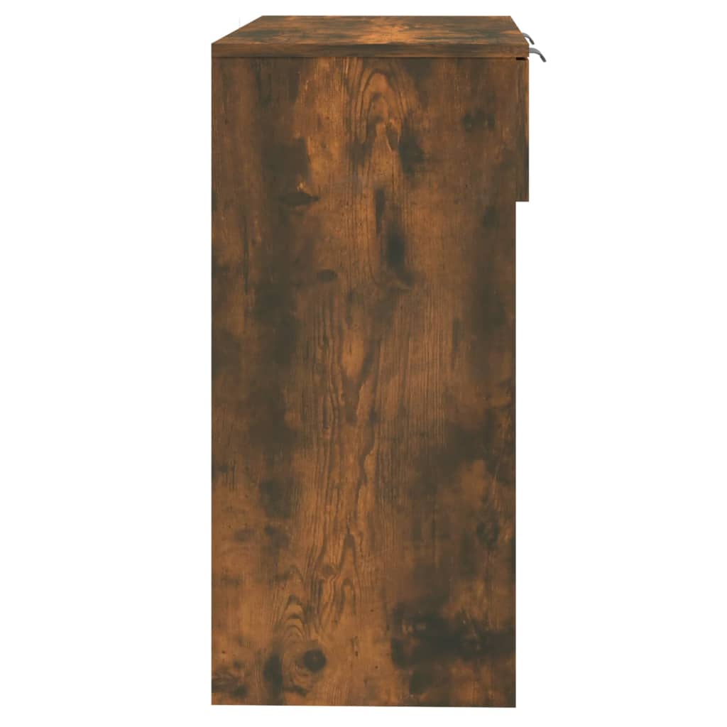 vidaXL füstös tölgyszínű szerelt fa tálalóasztal 90 x 36 x 75 cm