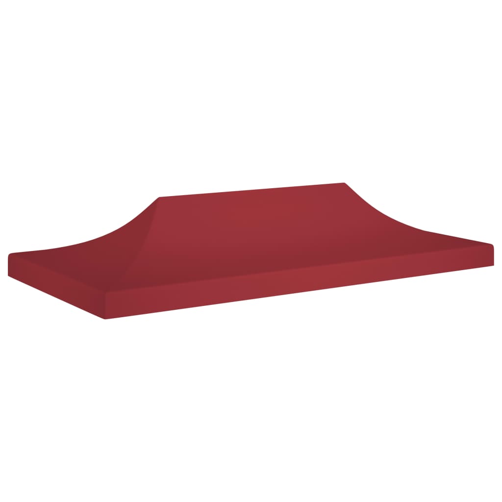 vidaXL burgundi vörös tető partisátorhoz 6 x 3 m 270 g/m²