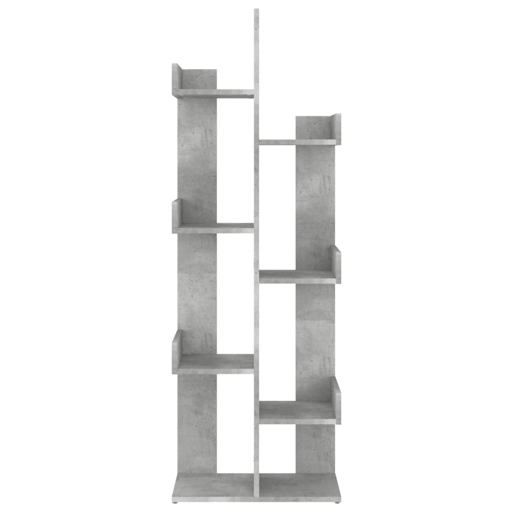 vidaXL betonszürke forgácslap könyvszekrény 48 x 25,5 x 140 cm