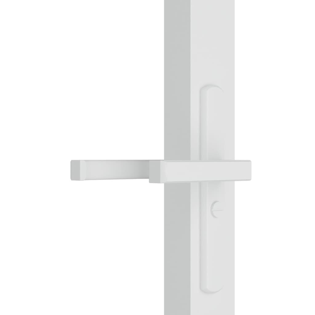 vidaXL fehér ESG üveg és alumínium beltéri ajtó 83 x 201,5 cm