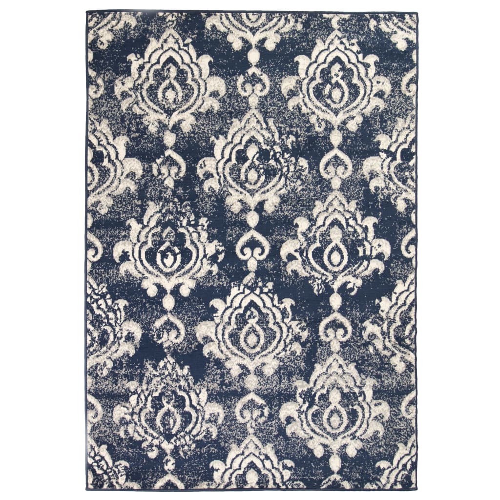 vidaXL bézs/kék modern szőnyeg kasmír mintával 80 x 150 cm