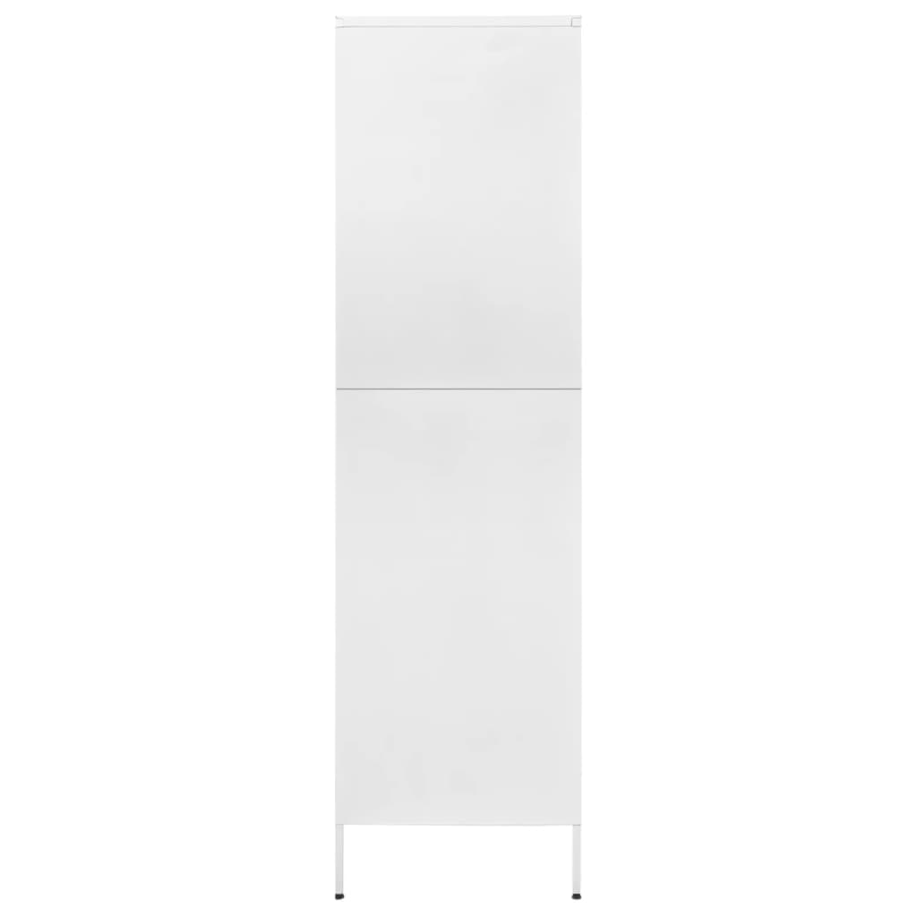 vidaXL fehér acél ruhásszekrény 90 x 50 x 180 cm