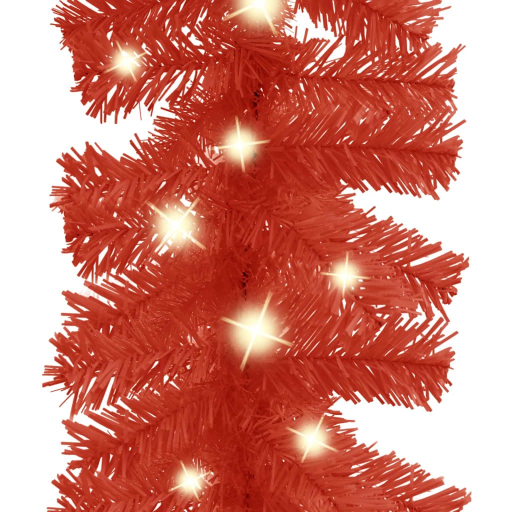 vidaXL piros karácsonyi füzér LED-es izzókkal 5 m