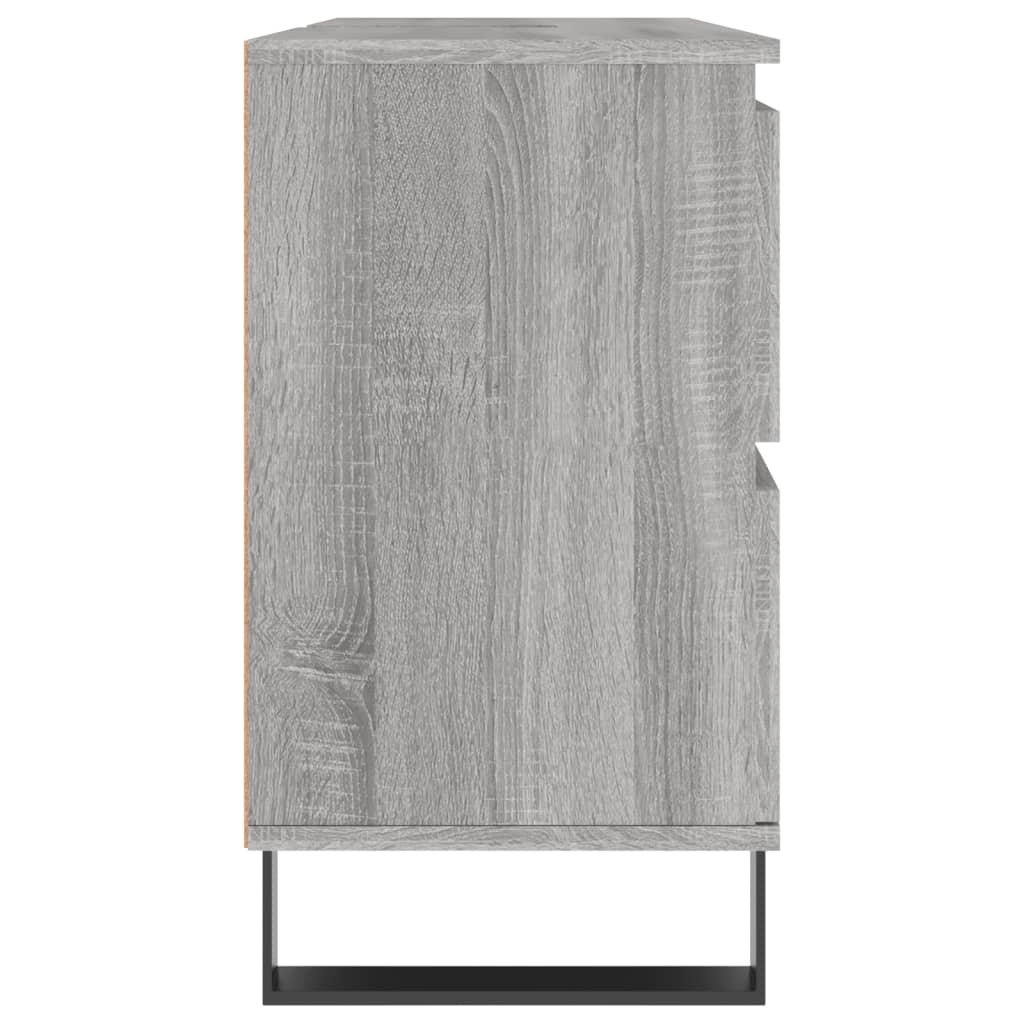 vidaXL szürke sonoma színű szerelt fa mosdószekrény 80 x 33 x 60 cm
