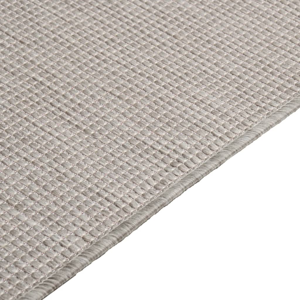 vidaXL tópszínű lapos szövésű kültéri szőnyeg 80 x 150 cm