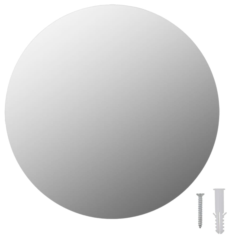 vidaXL kör alakú keret nélküli üveg tükör 30 cm