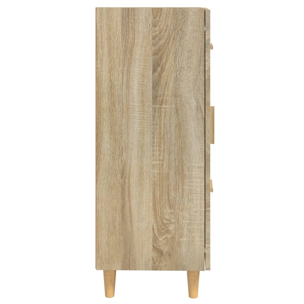 vidaXL sonoma-tölgyszínű szerelt fa tálalószekrény 69,5 x 34 x 90 cm