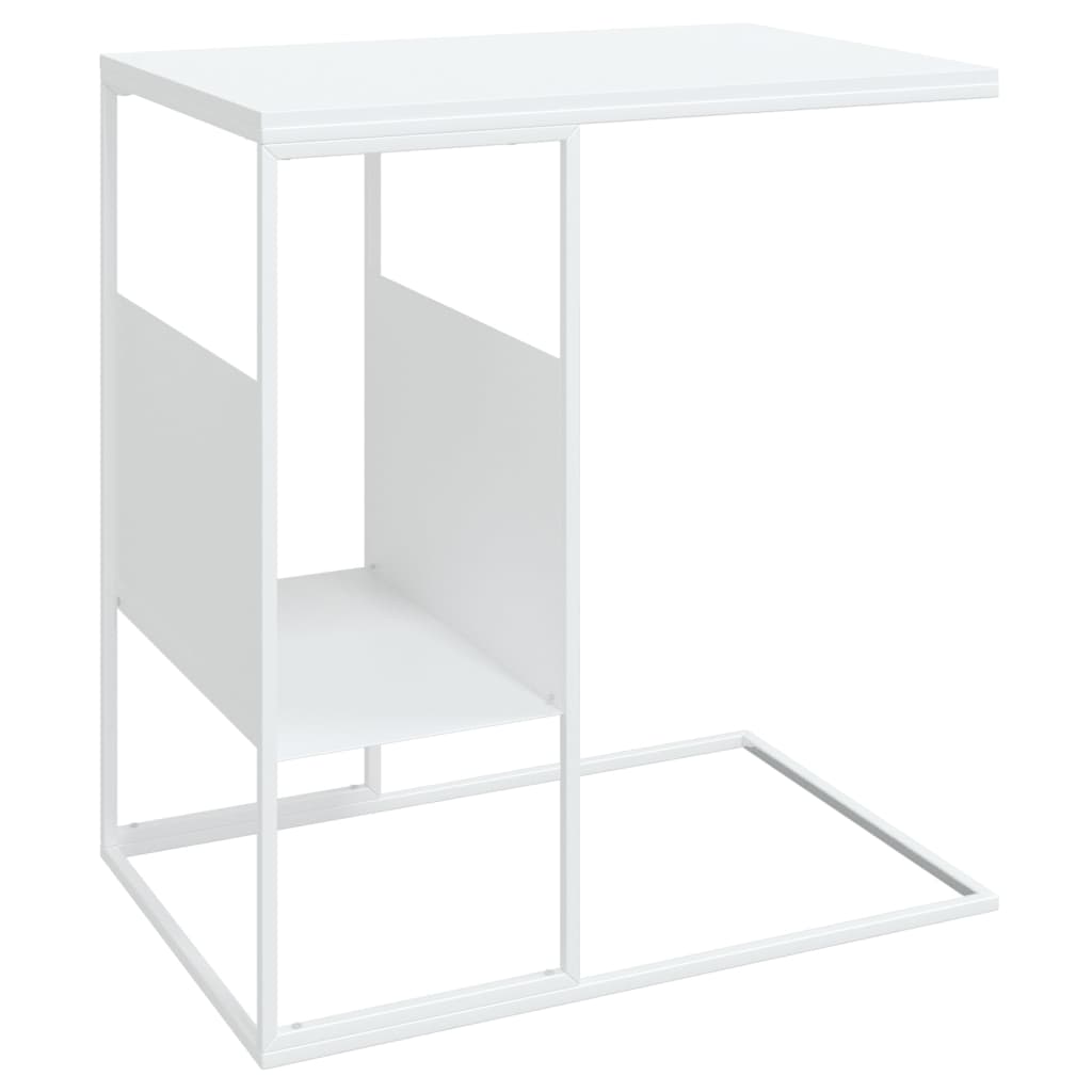 vidaXL fehér szerelt fa kisasztal 55x36x59,5 cm