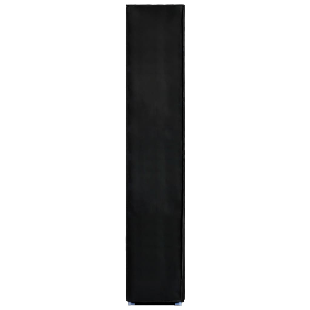 vidaXL fekete szövet cipősszekrény 60 x 30 x 166 cm