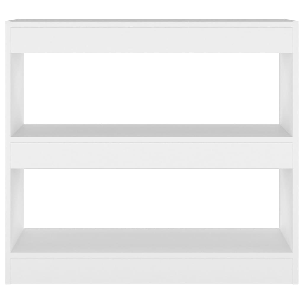 vidaXL fehér térelválasztó könyvszekrény 80 x 30 x 72 cm