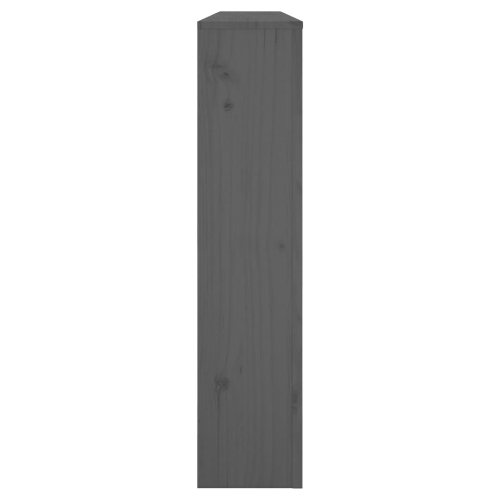 vidaXL szürke tömör fenyőfa radiátorburkolat 153x19x84 cm