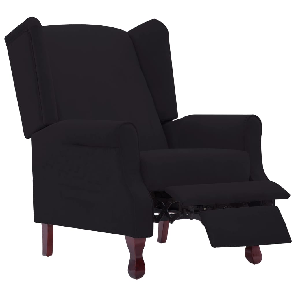 vidaXL fekete szövet állítható szék