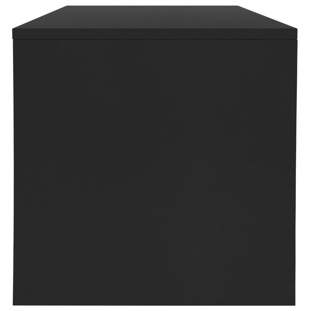 vidaXL fekete forgácslap dohányzóasztal 100 x 40 x 40 cm