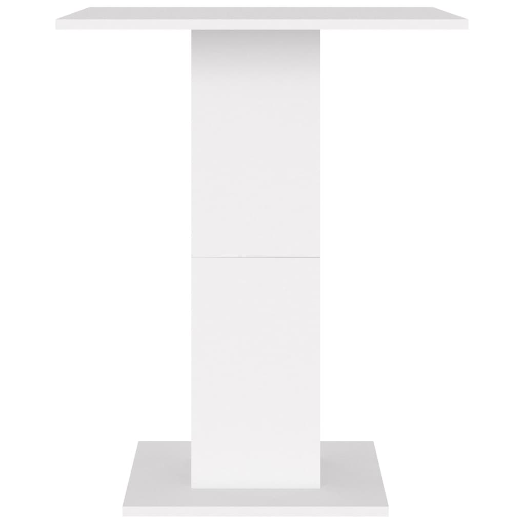 vidaXL fehér forgácslap bisztróasztal 60 x 60 x 75 cm