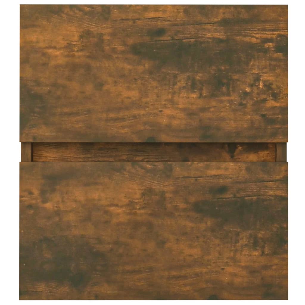 vidaXL füstös tölgy színű szerelt fa mosdószekrény 41 x 38,5 x 45 cm