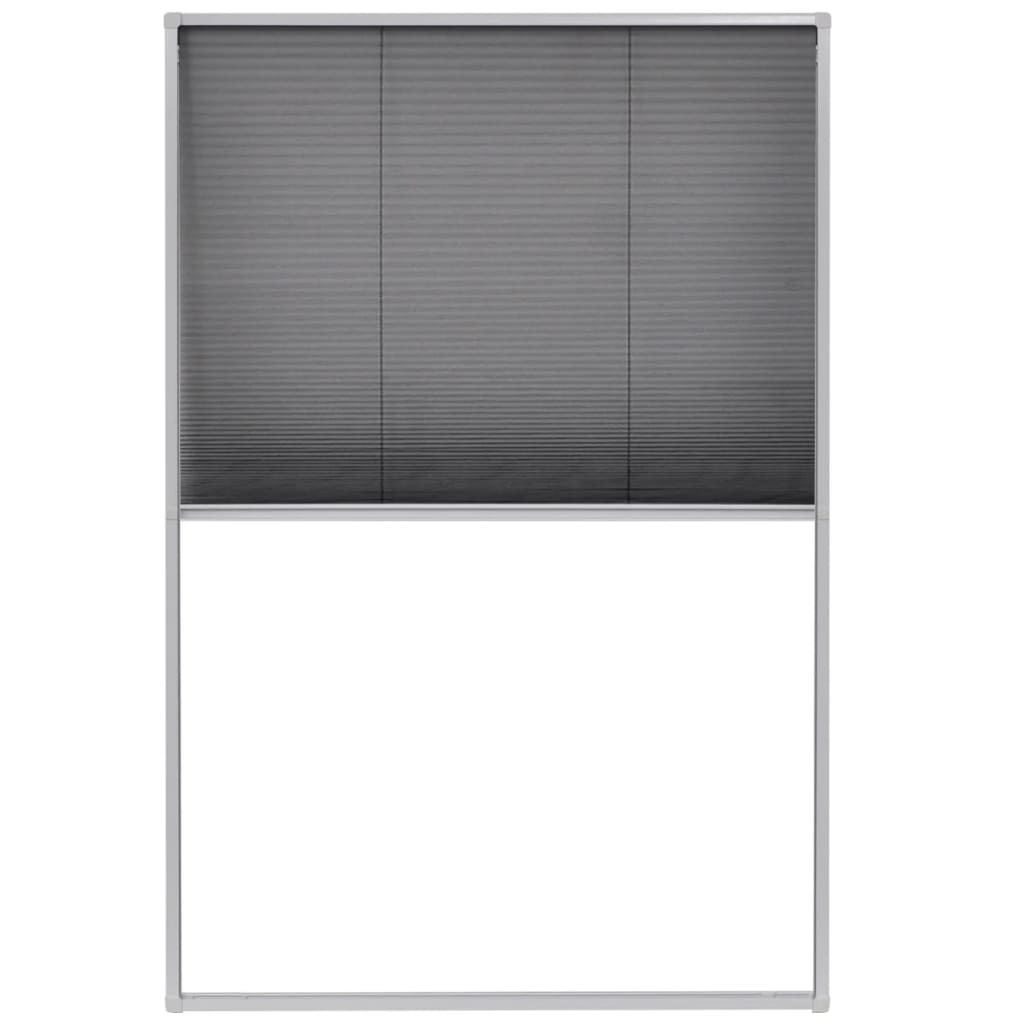 vidaXL pliszé ablak szúnyogháló alumíniumból 80 x 120 cm