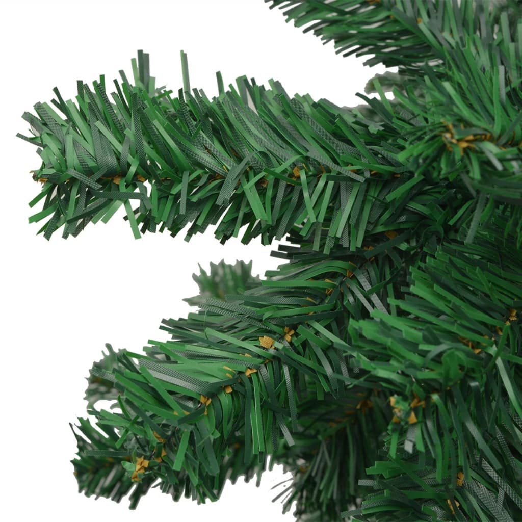 vidaXL zöld megvilágított műkarácsonyfa 240 cm L