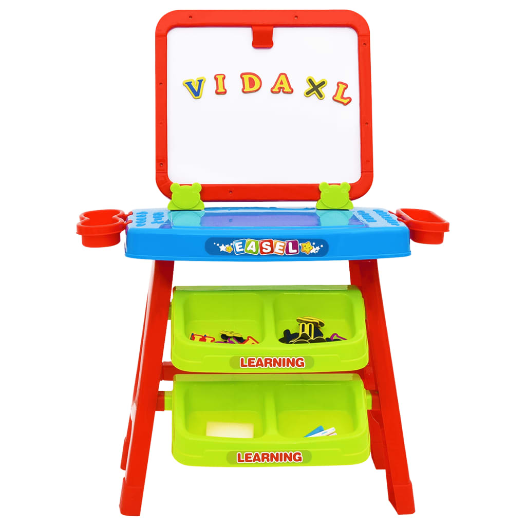 vidaXL 3 az 1-ben festőállvány és tanulóasztal gyermekeknek