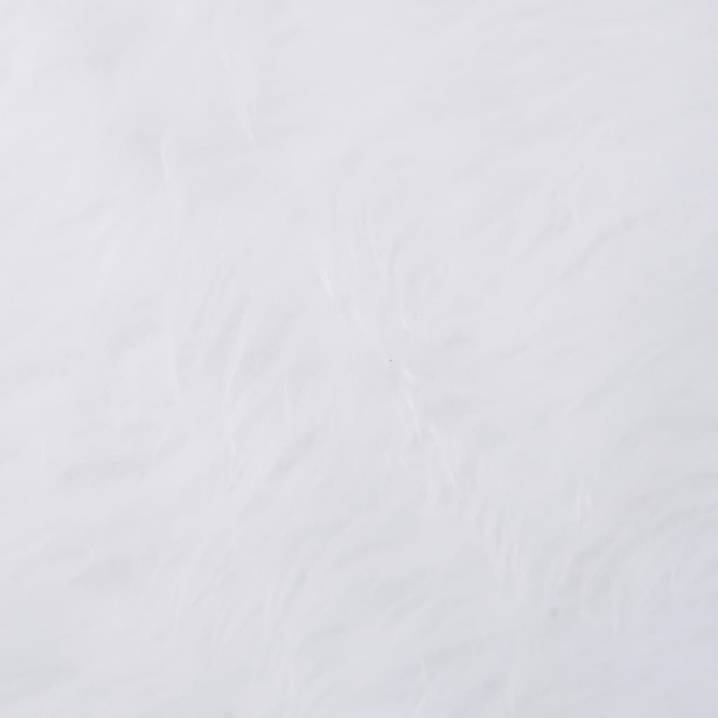 vidaXL fehér műszőrme karácsonyfatalp-takaró 122 cm